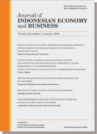 Journal of Indonesian Economy and Business Volume 31 Number 1 January 2016