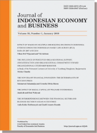 Journal of Indonesian Economy and Business Volume 30 Number 2 May 2015