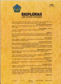 EKSPLORASI: Jurnal Ilmu Sosial dan Humaniora Volume XXV Nomor 2 Februari 2013