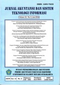 Jurnal Akuntansi dan Sistem Teknologi Informasi Volume 12 Nomor 2 Juni 2016