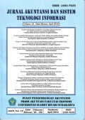 Jurnal Akuntansi dan Sistem Teknologi Informasi Volume 12 Edisi Khusus April 2016