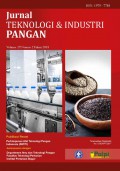 JURNAL TEKNOLOGI & INDUSTRI PANGAN VOLUME 29, NOMOR 2 2018