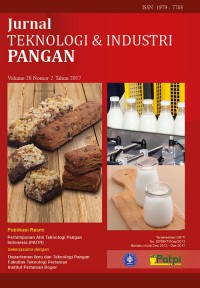 JURNAL TEKNOLOGI & INDUSTRI PANGAN VOLUME 28, NOMOR 2 2017